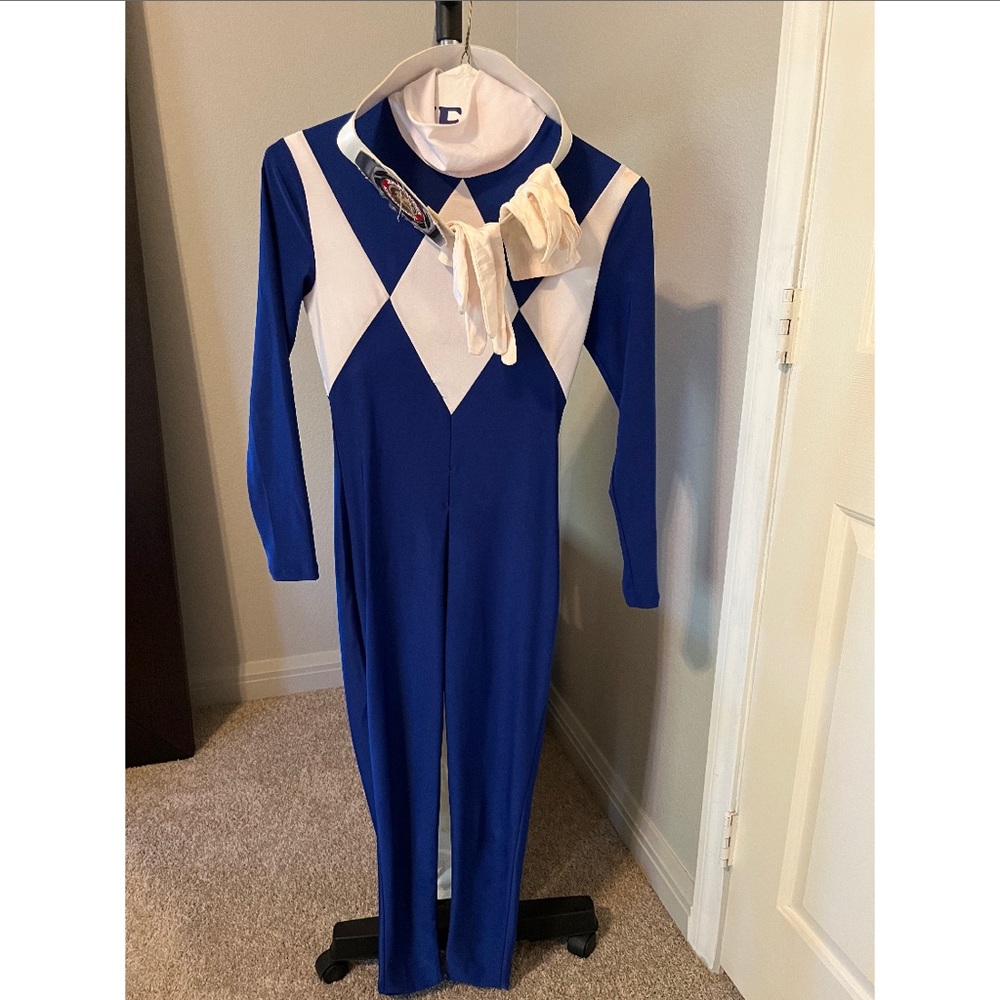 Blue Power Ranger Unisex Cosplay Halloween Costume